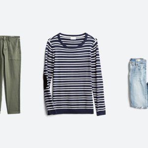 Market & Spruce Elbow Patch Pullover - XS